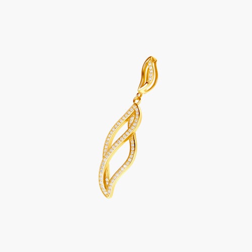 Zawieszka Savicki: srebrna pozłacana, cyrkonie